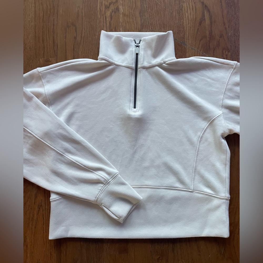 Danskin White Quarter Zip
